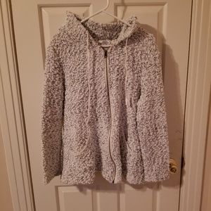 Peach Love popcorn fleece hoodie. NWOT